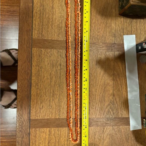 Two strings of Vintage coral beads (one light one dark) 34” long each EUC - Picture 5 of 5